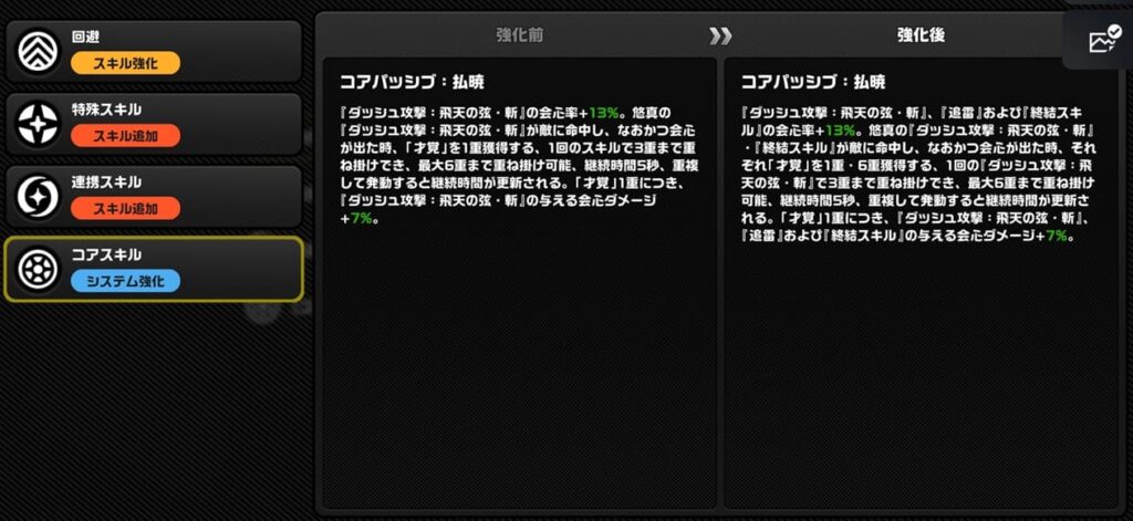 ポテンシャル　コアパッシブ強化