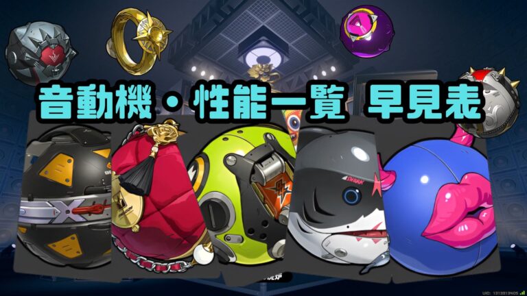 【ゼンゼロ】音動機一覧 性能・適正キャラ早見表